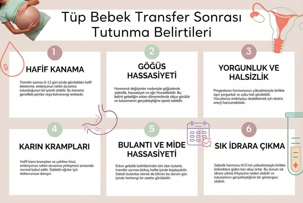 Tüp Bebek Transfer Sonrası Tutunma Belirtileri Nelerdir?