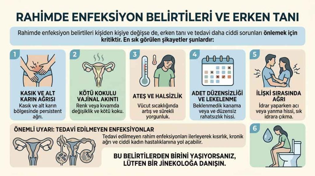 Rahimde Enfeksiyon Belirtileri Nelerdir?